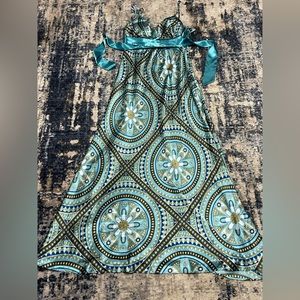 Teal /Turquoise Maxi dress
